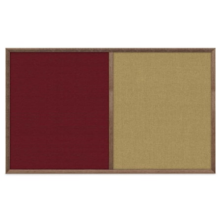 United Visual Products Slim Style Indoor Enclosed Corkboard, 18 UV501SC-GOLD-KEYLIME